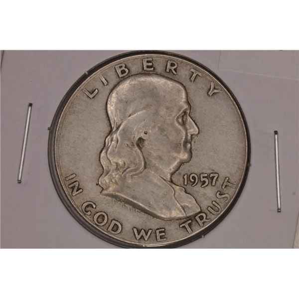 1957-D SILVER FRANKLIN HALF DOLLAR