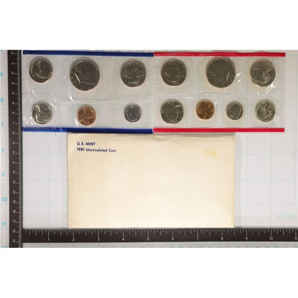 1981 US MINT SET (UNC) P/D/S (WITH ENVELOPE)