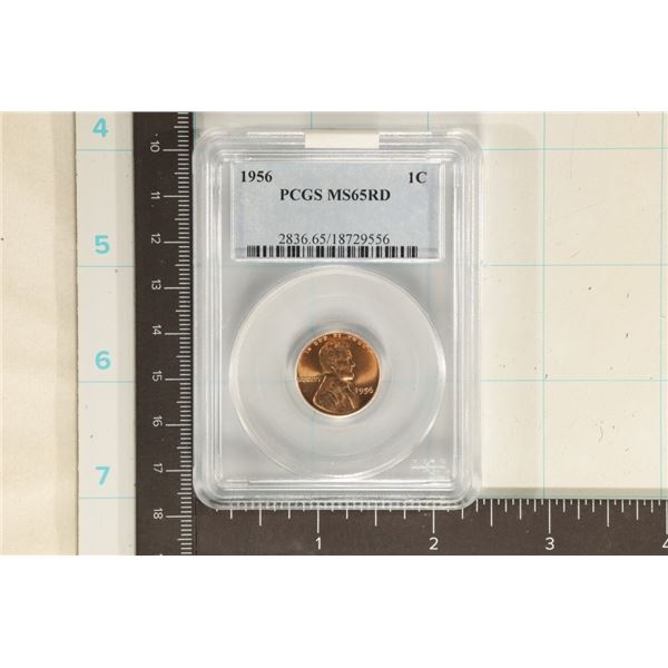 1956 LINCOLN WHEAT CENT PCGS MS65RD