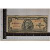 Image 1 : 1949 CUBA FIVE PESO BILL WITH MAXIMO GOMEZ WITH