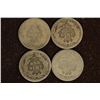 Image 2 : 1882, 1887, 88 & 1891 SILVER SEATED LIBERTY DIMES