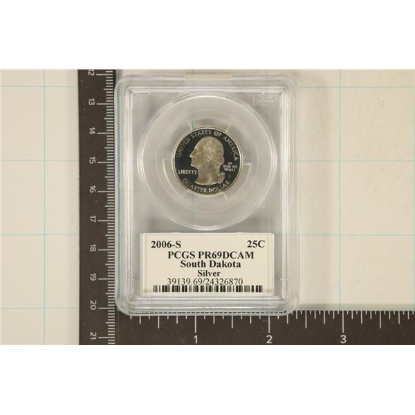 2006-S SILVER SOUTH DAKOTA QUARTER PCGS PR69 DCAM