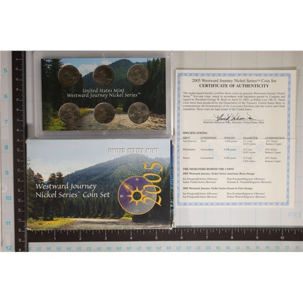 2005 WESTWARD JOURNEY NICKEL SET (UNC) IN BOX