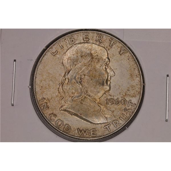 1960-D SILVER FRANKLIN HALF DOLLAR UNC WITH