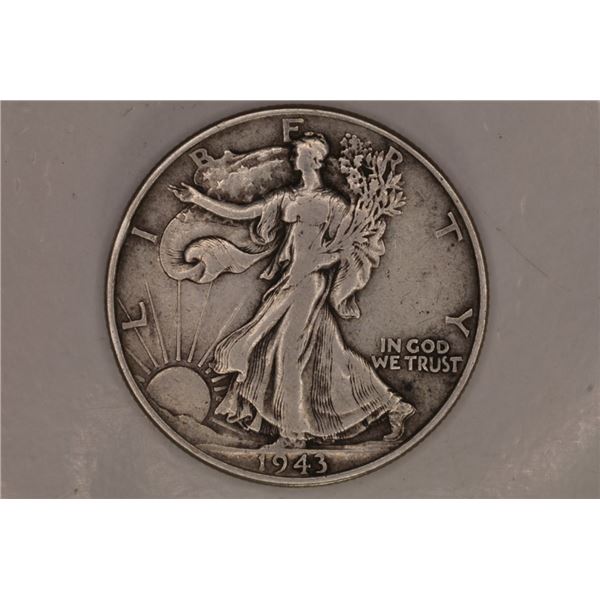 1943 SILVER WALKING LIBERTY HALF DOLLAR