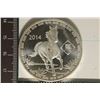 Image 1 : 2014 1 TROY OZ .999 FINE SILVER UNC ROUND YEAR OF