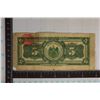 Image 2 : 1915 MEXICO 5 PESO SERIES E WITH TAPE AND SOME