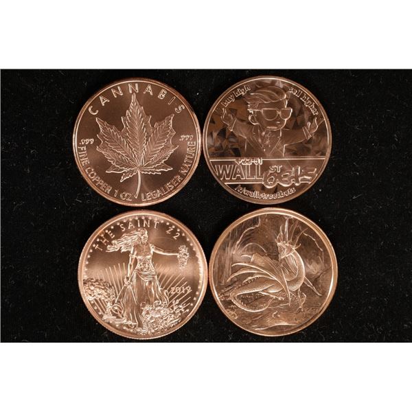 4-1 OUNCE ADVP COPPER ROUNDS: CANNABIS,