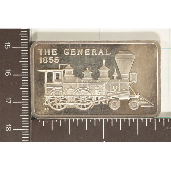 1 TROY OZ .999 FINE SILVER PF INGOT: 1855 THE