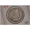 Image 1 : 1912 SILVER BARBER HALF DOLLAR