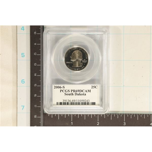 2006-S SOUTH DAKOTA QUARTER PCGS PR69 DCAM