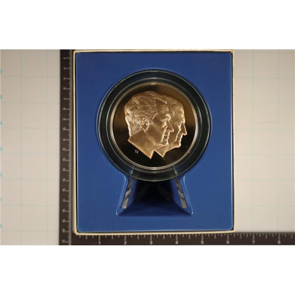 FRANKLIN MINT OFFICIAL 1973 INAUGURAL MEDAL FOR