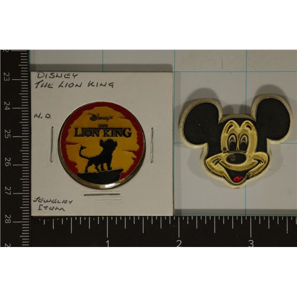 2-DISNEY RELATED PIECES: "THE LION KING" WITH LOOP