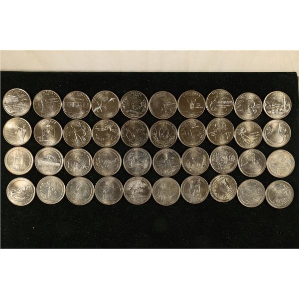 40 WASHINGTON STATE & US TERRITORIES BU QUARTERS