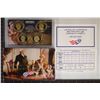 Image 1 : 2007 US PRESIDENTIAL DOLLAR 4 COIN PF SET WITH BOX