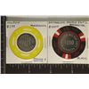 Image 1 : 2-MAYAGUEZ HILTON BI-METAL POKER CHIPS: $100 & $1