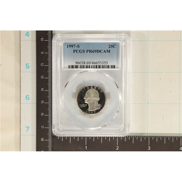 1997-S WASHINGTON QUARTER PCGS PR69 DCAM