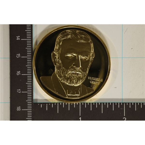 STERLING SILVER GOLD PLATED ROUND OF ULYSSES