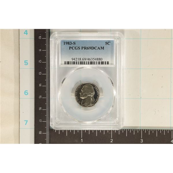 1983-S JEFFERSON NICKEL PCGS PR69 DCAM