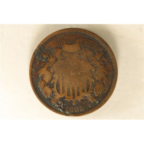 1865 US TWO CENT PIECE WATCH FOR OUR NEXT AUCTION