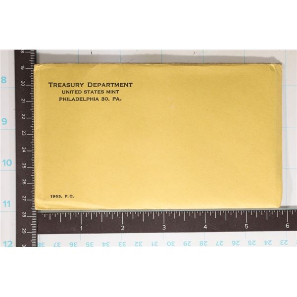 SEALED 1963 US SILVER PROOF SET (WITH ENVELOPE)