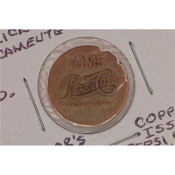 VINTAGE PEPSI COLA MEXICO VENDING MACHINE TOKEN