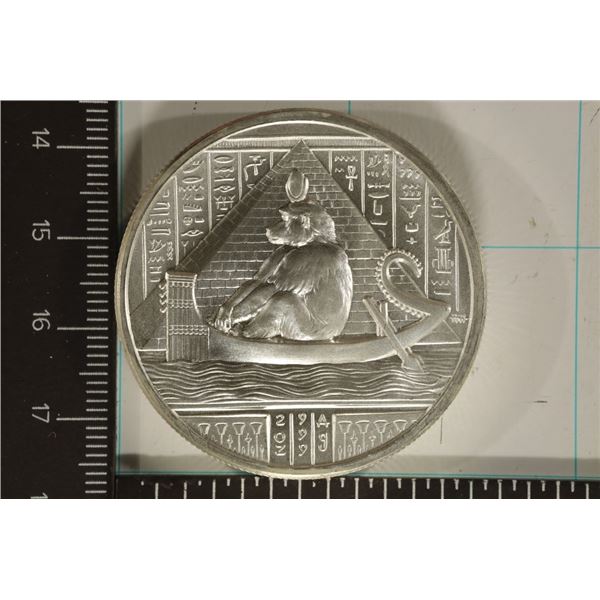 2 TROY OZ .999 FINE SILVER UNC EGYPTIAN GOD THOTH