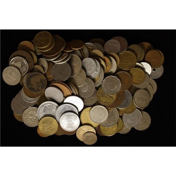 APPROX. 30.6 OUNCES OF ASSORTED FOREIGN COINAGE