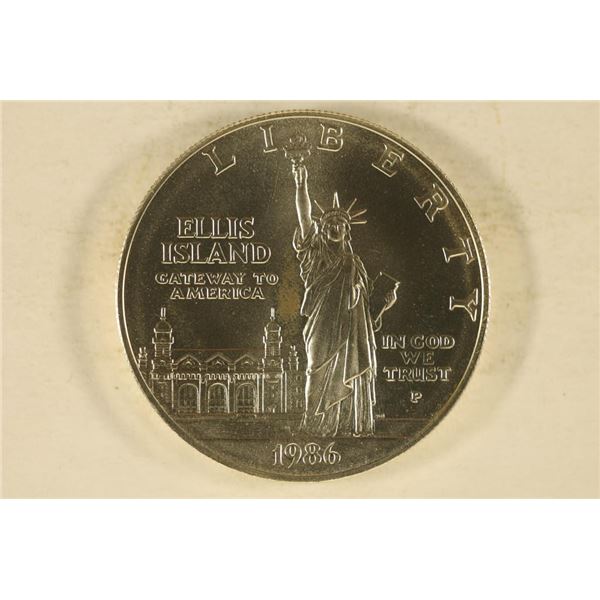 1986-P US UNC SILVER DOLLAR "LIBERTY" IN HARD