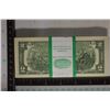 Image 2 : $200 BLOCK OF CU $2 BILLS WITH CONSECUTIVE SERIALS