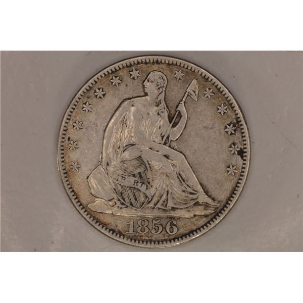 1856-O SILVER SEATED LIBERTY HALF DOLLAR (FINE)
