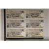 Image 2 : 6-ARGENTINA BILLS: 2-SETS OF 2 CONSECUTIVE SERIALS