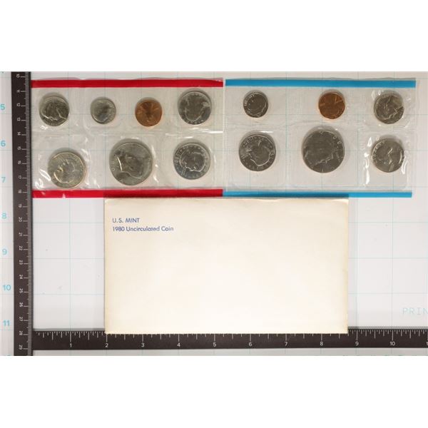 1980 US MINT SET (UNC) P/D/S (WITH ENVELOPE)
