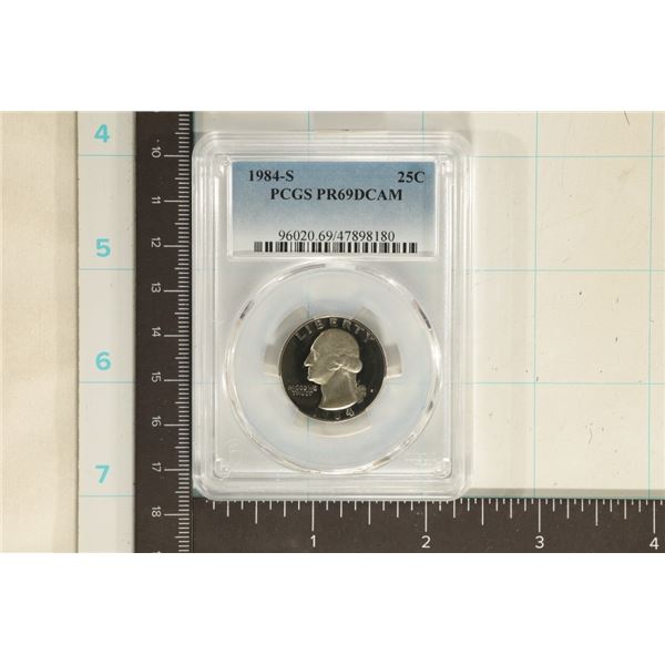 1984-S WASHINGTON QUARTER PCGS PR69 DCAM