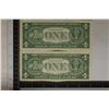 Image 2 : 2-CRISP AU STAR $1 SILVER CERTIFICATES: 1957-B'S