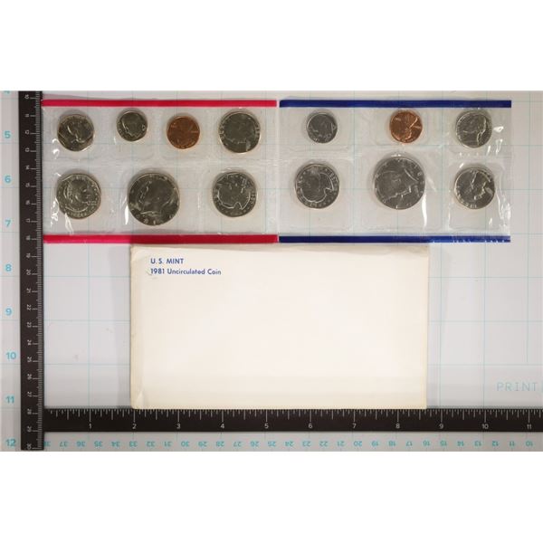 1981 US MINT SET (UNC) P/D/S (WITH ENVELOPE)