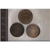Image 1 : 3 US TWO CENTS WITH NO DATES
