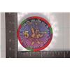 Image 1 : $5 ARIZONA CHARLIE'S CASINO CHIP. 1998 NEW YEAR'S