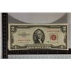 Image 1 : 1953-B US CRISP UNC $2 NOTE, RED SEAL A66207938A