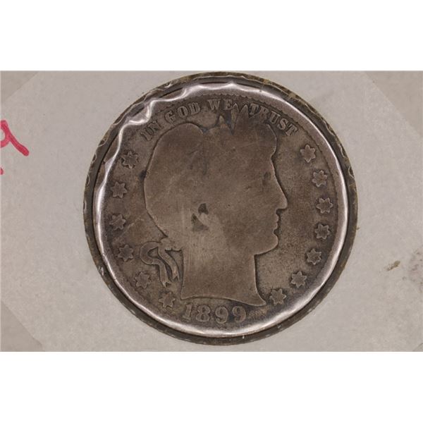 1899 SILVER BARBER QUARTER