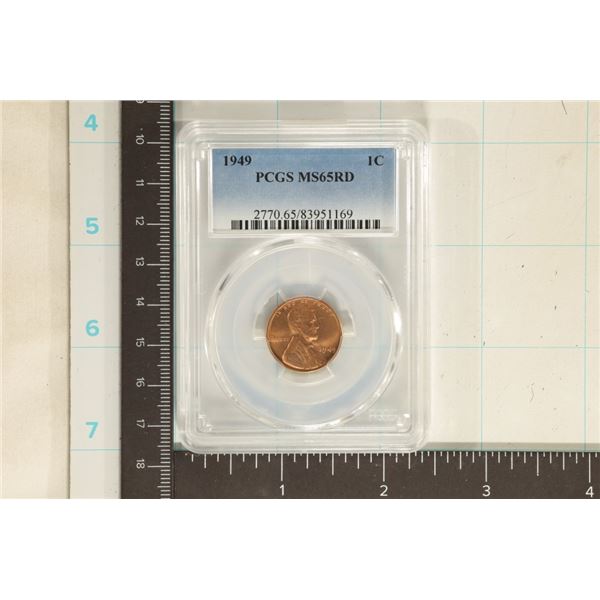 949 LINCOLN WHEAT CENT PCGS MS65RD
