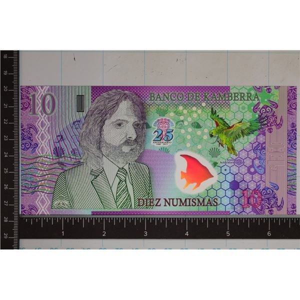 2013 CU POLYMER COLORIZED KAMBERRA 10 NUMISMAS