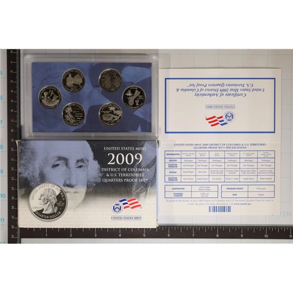 2009 US 50 STATE QUARTERS PROOF SET WITH BOX AND