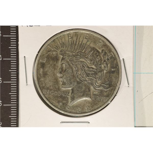 1922-D PEACE SILVER DOLLAR