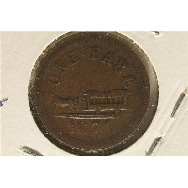 1871 OAKLAND, BROOKLYN & FRUITVALE HORSE