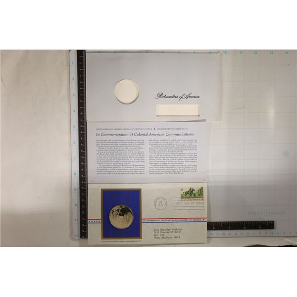 APPROX. .8 OZ. POSTMASTERS OF AMERICA SILVER ROUND