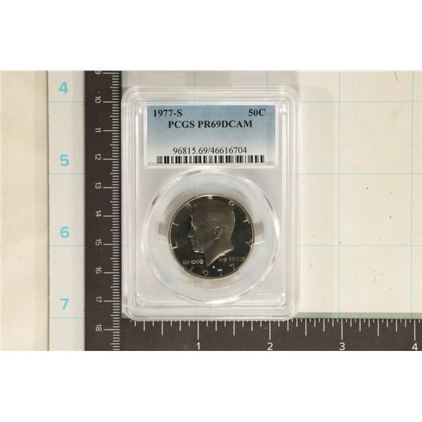 1977-S KENNEDY HALF DOLLAR PCGS PR69 DCAM