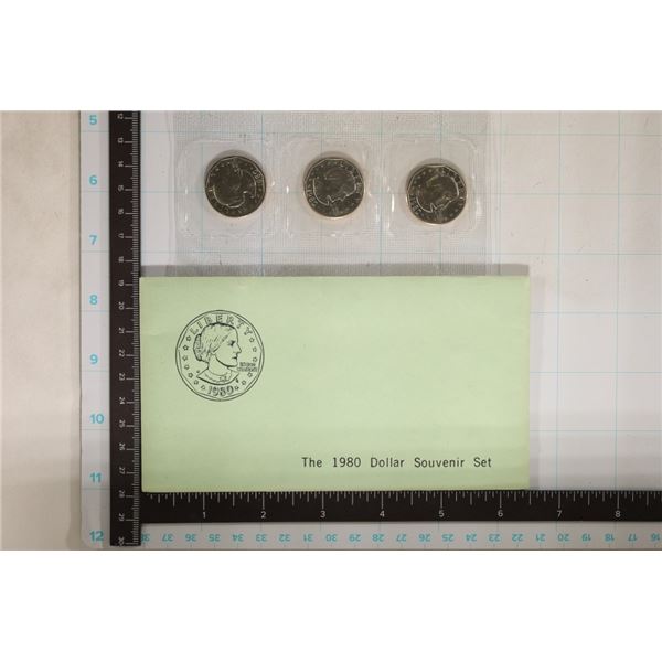 1980-P/D/S SBA DOLLAR SOUVENIR SET IN ENVELOPE