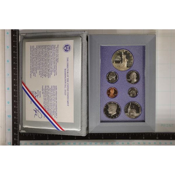1986-S US PRESTIGE PROOF SET STATUE OF LIBERTY