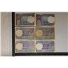 Image 2 : 6-ONE RUPEE INDIA BILLS: STAPLE HOLES, BURN MARK,